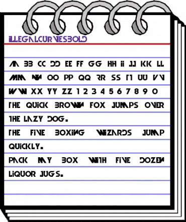 Illegal Curves Bold animated font preview