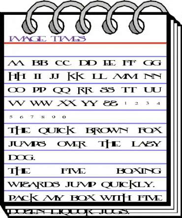 Image Times Regular animated font preview