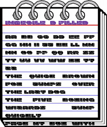 Imbecile 3D Filled animated font preview Imbecile 3D Filled animated font preview