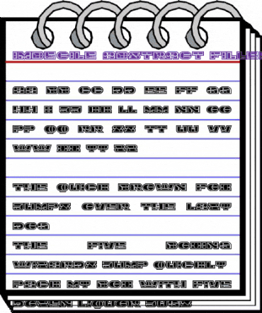 Imbecile Abstract Filled animated font preview Imbecile Abstract Filled animated font preview