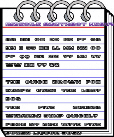 Imbecile Abstract Heavy animated font preview