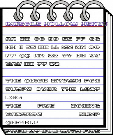 Imbecile Hollow Heavy animated font preview Imbecile Hollow Heavy animated font preview