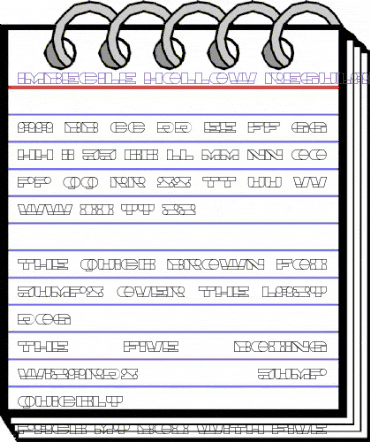 Imbecile Hollow Regular animated font preview Imbecile Hollow Regular animated font preview