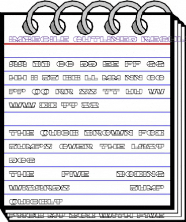 Imbecile Outlined Regular animated font preview Imbecile Outlined Regular animated font preview