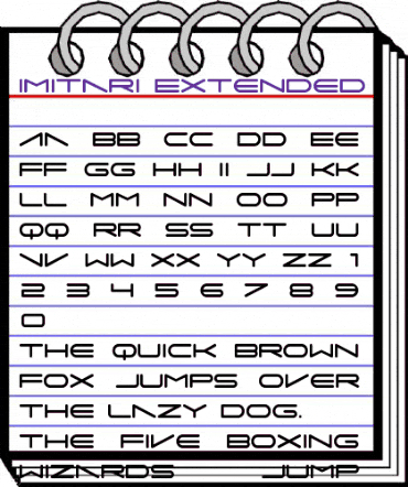Imitari Extended animated font preview Imitari Extended animated font preview