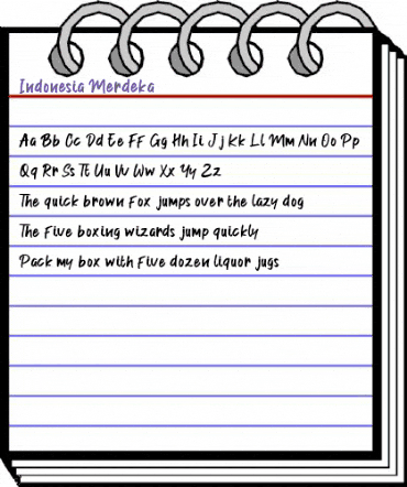 Indonesia Merdeka Regular animated font preview Indonesia Merdeka Regular animated font preview