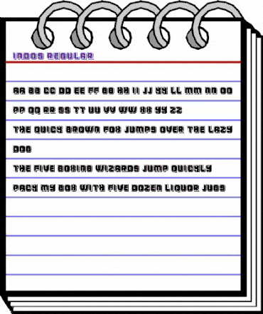 Indos Regular animated font preview Indos Regular animated font preview