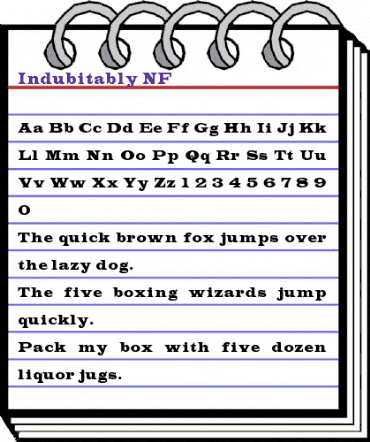 Indubitably NF Regular animated font preview Indubitably NF Regular animated font preview
