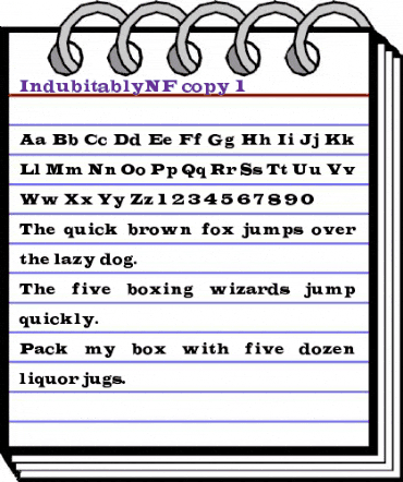 Indubitably NF Regular animated font preview Indubitably NF Regular animated font preview