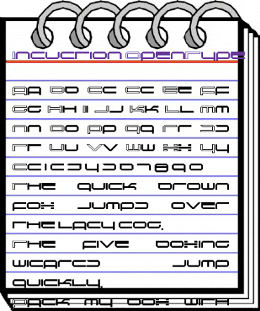 Induction Regular animated font preview Induction Regular animated font preview