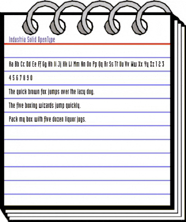 Industria Solid animated font preview Industria Solid animated font preview