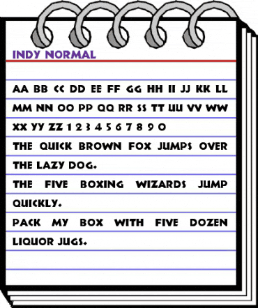 Indy Normal animated font preview Indy Normal animated font preview