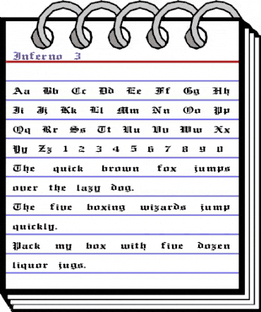 Inferno 3 Regular animated font preview Inferno 3 Regular animated font preview