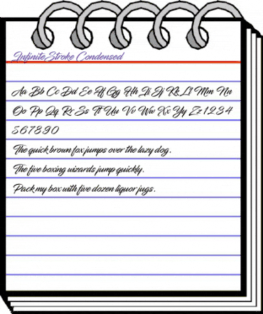 Infinite Stroke Condensed animated font preview