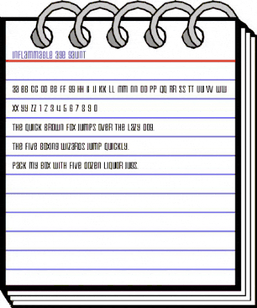 Inflammable Age Gaunt Regular animated font preview Inflammable Age Gaunt Regular animated font preview