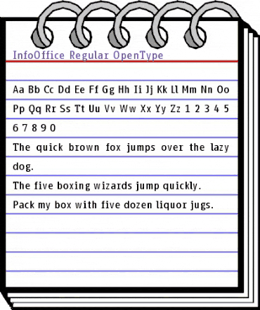 InfoOffice Regular animated font preview InfoOffice Regular animated font preview