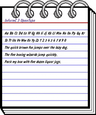 InformC Regular animated font preview InformC Regular animated font preview