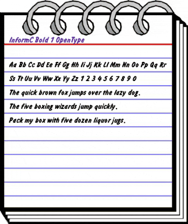 InformC Bold animated font preview InformC Bold animated font preview