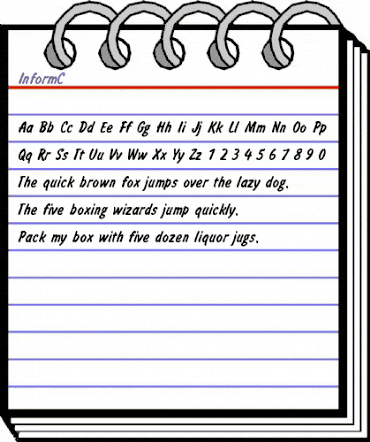 InformC Regular animated font preview