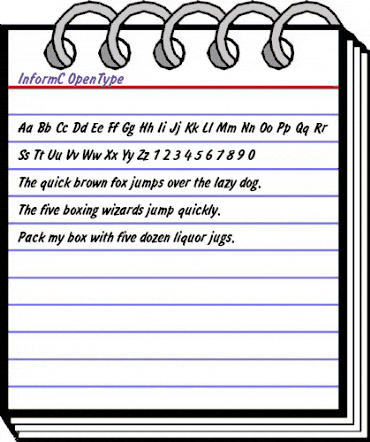 InformC Regular animated font preview InformC Regular animated font preview