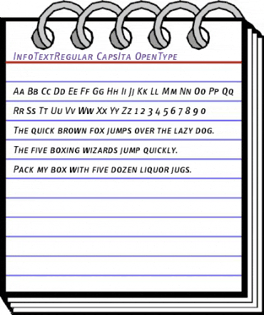 InfoTextRegular CapsIta animated font preview InfoTextRegular CapsIta animated font preview