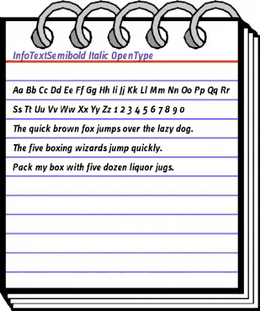 InfoTextSemibold Italic animated font preview InfoTextSemibold Italic animated font preview