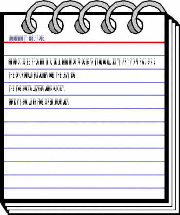 Inhumanity Halftone Regular animated font preview