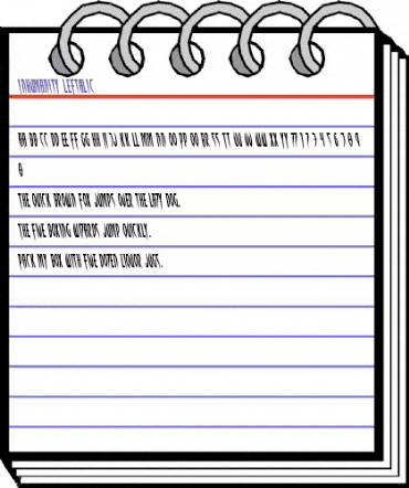 Inhumanity Leftalic Italic animated font preview Inhumanity Leftalic Italic animated font preview