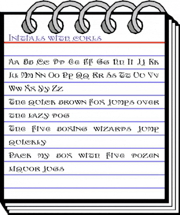 Initials with curls Regular animated font preview Initials with curls Regular animated font preview