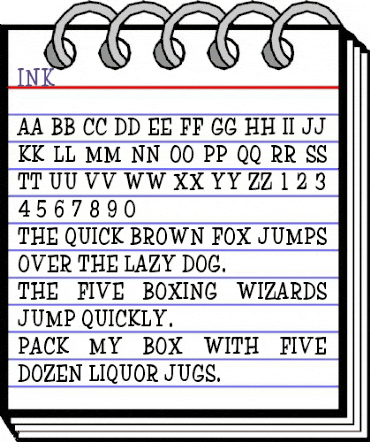 Ink Regular animated font preview Ink Regular animated font preview