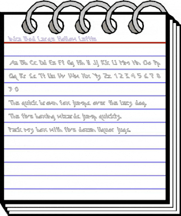 Inka Bod Large Hollow Leftie Regular animated font preview Inka Bod Large Hollow Leftie Regular animated font preview