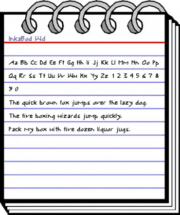 InkaBod Wd Regular animated font preview InkaBod Wd Regular animated font preview