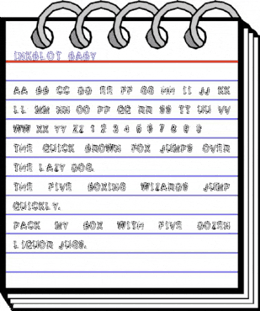 Inkblot Baby Normal animated font preview