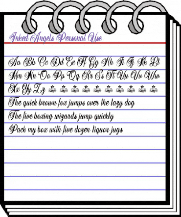 Inked Angels Personal Use Regular animated font preview Inked Angels Personal Use Regular animated font preview