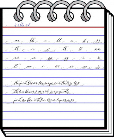 Inkland Regular animated font preview