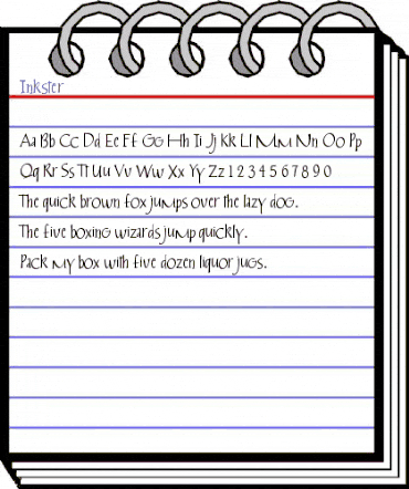 Inkster Regular animated font preview Inkster Regular animated font preview