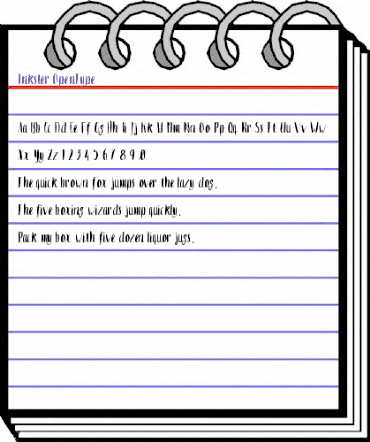 Inkster Regular animated font preview Inkster Regular animated font preview