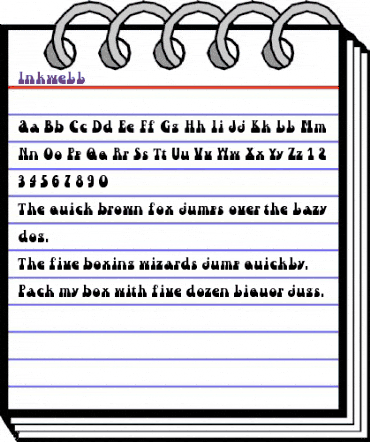 Inkwell Regular animated font preview Inkwell Regular animated font preview