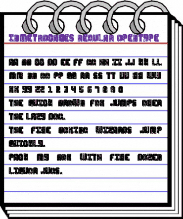 In Metro Caves Regular animated font preview In Metro Caves Regular animated font preview