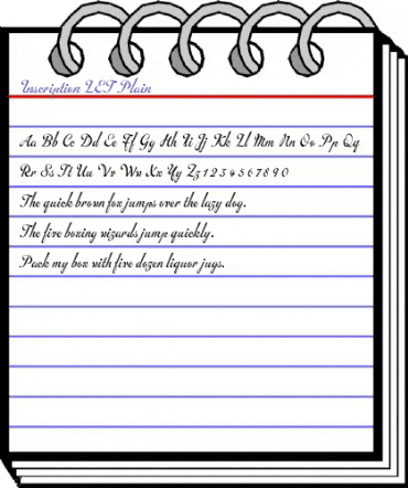 Inscription LET Plain animated font preview Inscription LET Plain animated font preview