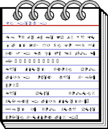 Insects Regular animated font preview Insects Regular animated font preview