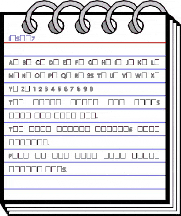 Inset7 Bold animated font preview