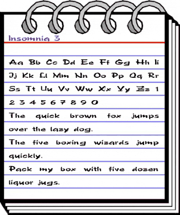 Insomnia 3 Regular animated font preview Insomnia 3 Regular animated font preview