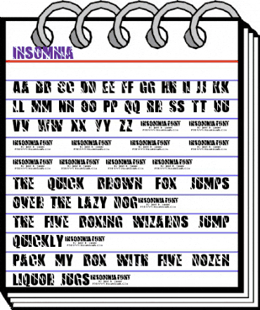 Insomnia Regular animated font preview