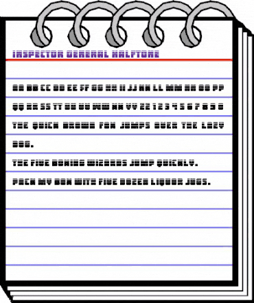 Inspector General Halftone Regular animated font preview Inspector General Halftone Regular animated font preview