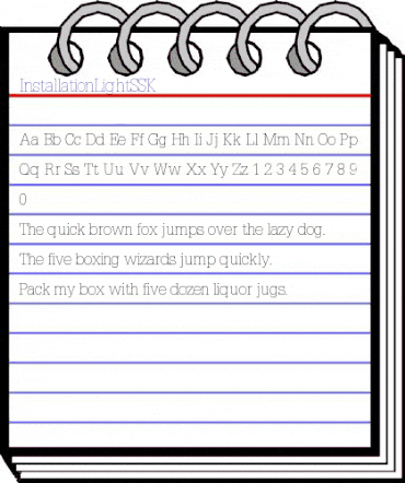 InstallationLightSSK Regular animated font preview InstallationLightSSK Regular animated font preview