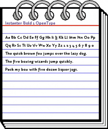 Instanter Bold animated font preview Instanter Bold animated font preview