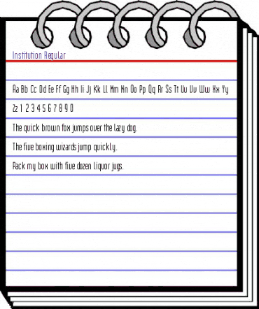 Institution Regular animated font preview Institution Regular animated font preview