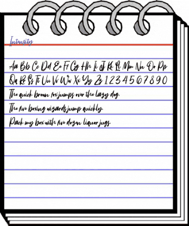 Intensity Regular animated font preview Intensity Regular animated font preview