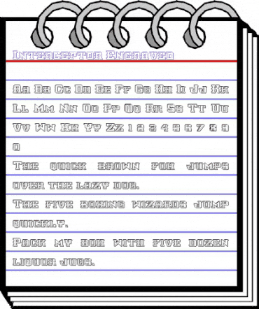 Interceptor Engraved Regular animated font preview Interceptor Engraved Regular animated font preview